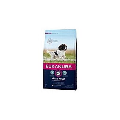 Eukanuba Adulto Activo Raza Mediana Pollo - 3kg Eukanuba Adulto Activo Raza Mediana Pollo - 3kg