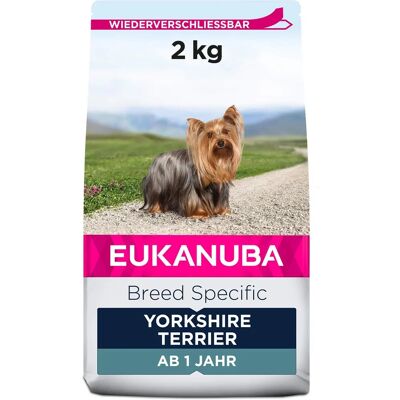 Eukanuba Yorkshire Terrier Adult Dog Food - Breed Specific, 2kg Eukanuba Yorkshire Terrier Adult Dog Food - Breed Specific, 2kg