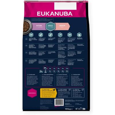 Eukanuba Kattemat for voksne alle raser 10 kg Kylling & Lever Eukanuba Kattemat for voksne alle raser 10 kg Kylling & Lever
