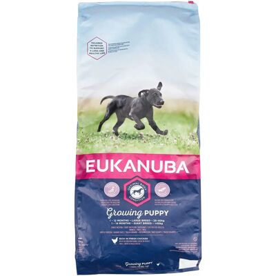 Eukanuba Nourriture pour Chiots Grande Race - 12kg - Publicité Eukanuba Nourriture pour Chiots Grande Race - 12kg - Publicité