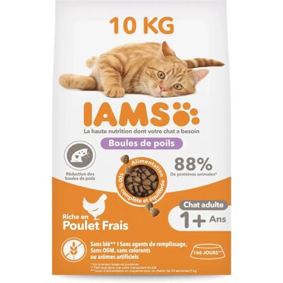 IAMS Tørrfôr til katter - Hairball Reduksjon - 2 x 10kg IAMS Tørrfôr til katter - Hairball Reduksjon - 2 x 10kg