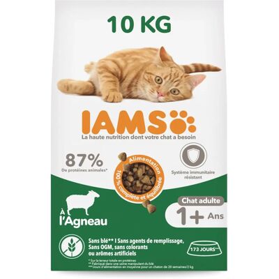 IAMS voor Vitaliteit Volwassen Lam Kattenvoer 10kg IAMS voor Vitaliteit Volwassen Lam Kattenvoer 10kg