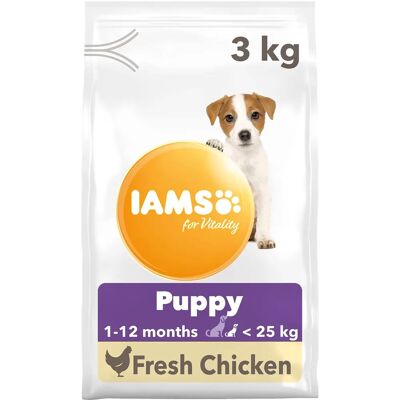 Iams Kleine/Middelgrote Ras Puppy Voeding Kip - 3kg Iams Kleine/Middelgrote Ras Puppy Voeding Kip - 3kg