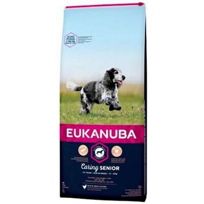 Eukanuba Caring Senior Race Moyenne poulet - 15kg - Publicité Eukanuba Caring Senior Race Moyenne poulet - 15kg - Publicité