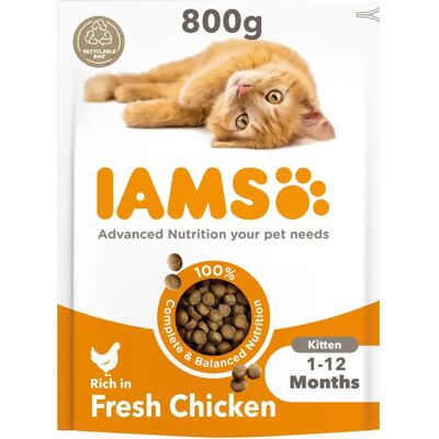 IAMS Vitality Kitten Food with Fresh Chicken - Cat Food IAMS Vitality Kitten Food with Fresh Chicken - Cat Food