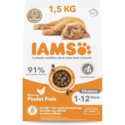 IAMS Vitality Kitten Kip - Compleet Droogvoer voor Katten IAMS Vitality Kitten Kip - Compleet Droogvoer voor Katten