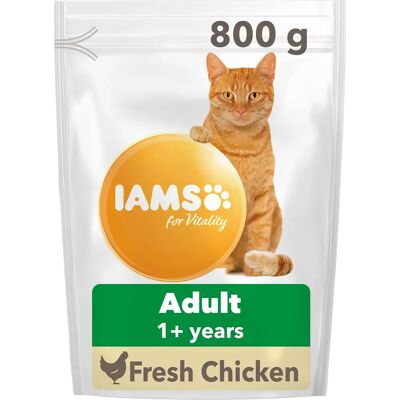 IAMS Vitality Adult Chicken Cat Food - 800g IAMS Vitality Adult Chicken Cat Food - 800g