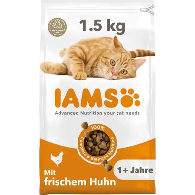 IAMS Avancerad Näring Vuxen Katt Torrfoder Kyckling - 1,5 kg IAMS Avancerad Näring Vuxen Katt Torrfoder Kyckling - 1,5 kg