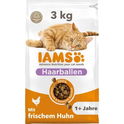 IAMS for Vitalitet Voksen Hårball Kylling - 3kg IAMS for Vitalitet Voksen Hårball Kylling - 3kg