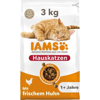 IAMS voor Vitaliteit Volwassen Kat Binnen Kip - 3kg IAMS voor Vitaliteit Volwassen Kat Binnen Kip - 3kg