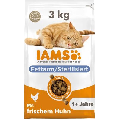 IAMS for Vitalitet Katt Voksen 1+ med kylling tørrfôr - 3kg IAMS for Vitalitet Katt Voksen 1+ med kylling tørrfôr - 3kg