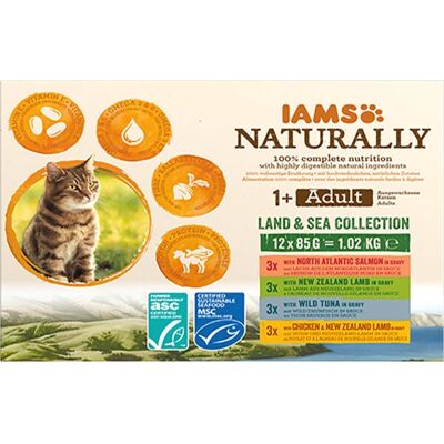 Nourriture humide pour chats IAMS - Modèle 167169 - Poisson & dérivés - Publicité Nourriture humide pour chats IAMS - Modèle 167169 - Poisson & dérivés - Publicité