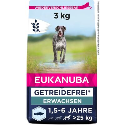 Eukanuba Graanvrij Volwassen L-XL Zeevis Droogvoer - 3 kg Eukanuba Graanvrij Volwassen L-XL Zeevis Droogvoer - 3 kg