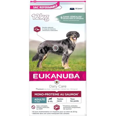 Eukanuba Daily Care Mono-Protein torrfoder för hundar lax - 12kg Eukanuba Daily Care Mono-Protein torrfoder för hundar lax - 12kg