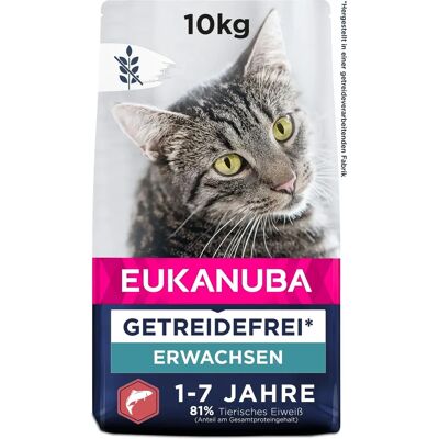Eukanuba Salmon Grain-Free Cat Food - 10kg Eukanuba Salmon Grain-Free Cat Food - 10kg