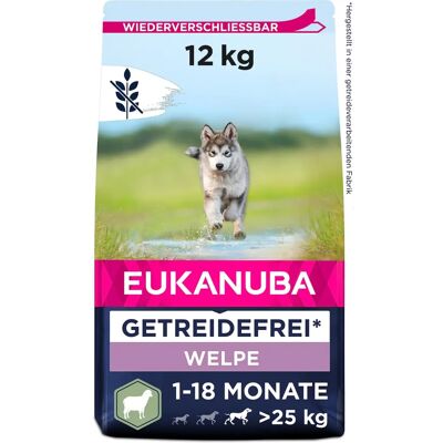 Eukanuba Grote Ras Lam Puppy Voer - Hondenvoer Eukanuba Grote Ras Lam Puppy Voer - Hondenvoer