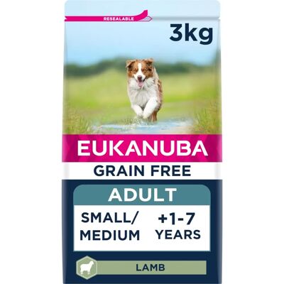 Eukanuba Lamb Small/Medium Breed Grain Free Dog Food - 3kg Eukanuba Lamb Small/Medium Breed Grain Free Dog Food - 3kg