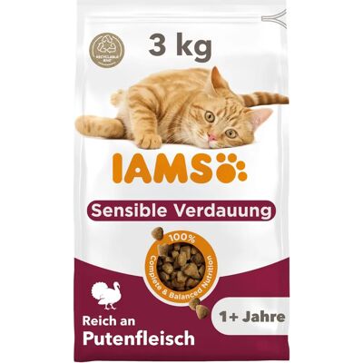 IAMS Kattenvoer - Volwassen & Senior met Kalkoen, 3 kg IAMS Kattenvoer - Volwassen & Senior met Kalkoen, 3 kg