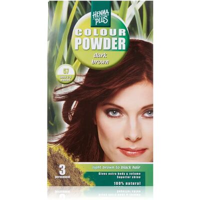 Henna Plus Dunkelbraun Haarfärbepulver - Haarfärbung Henna Plus Dunkelbraun Haarfärbepulver - Haarfärbung