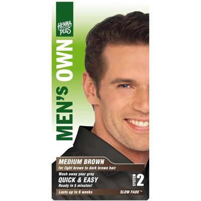 Henna Plus Coloration naturelle pour hommes - Brun moyen - Publicité Henna Plus Coloration naturelle pour hommes - Brun moyen - Publicité