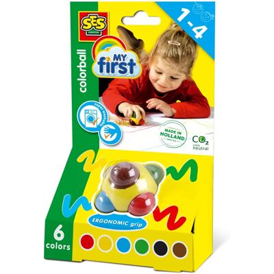 SES Creative Mon Premier Colorball - Jeu de couleurs pour 1-4 ans SES Creative Mon Premier Colorball - Jeu de couleurs pour 1-4 ans