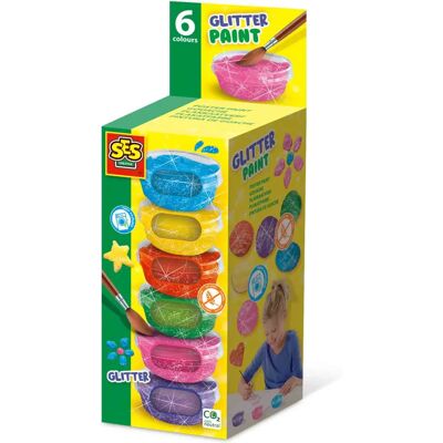 SES Creative 00384 Mal-/Bastelfarben-Set - 45ml, 6 Stück SES Creative 00384 Mal-/Bastelfarben-Set - 45ml, 6 Stück