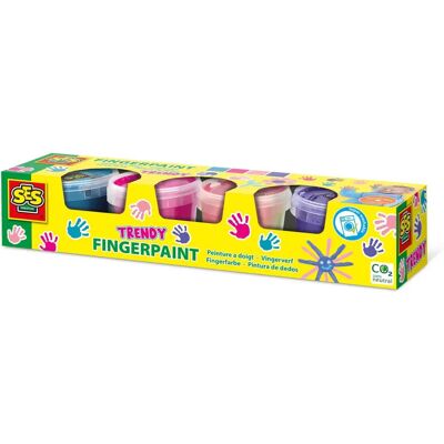 SES Creative 00392 waschbare Fingerfarbe Blau, Pink, Lila, Rose - Fingerfarben-Set SES Creative 00392 waschbare Fingerfarbe Blau, Pink, Lila, Rose - Fingerfarben-Set