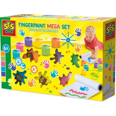 SES Creative Künstlerfarben-Mega-Set - Fingerfarben, 6 Farben SES Creative Künstlerfarben-Mega-Set - Fingerfarben, 6 Farben