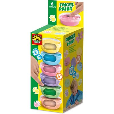 SES Creative Pastell Fingerfarbe - 6 Farben 45ml SES Creative Pastell Fingerfarbe - 6 Farben 45ml