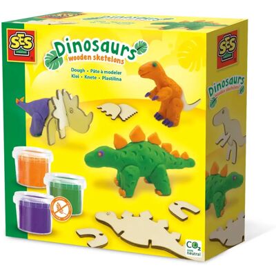 Pâte à Modeler SES Creative - Dinosaures - Taille Unique - Multicolore - Publicité Pâte à Modeler SES Creative - Dinosaures - Taille Unique - Multicolore - Publicité