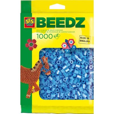 SES Beedz - Strijkkralen - Hemelsblauw - 1000 Stück - PVC frei - Bastelset für Kinder SES Beedz - Strijkkralen - Hemelsblauw - 1000 Stück - PVC frei - Bastelset für Kinder