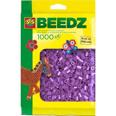 SES Creative Beedz - Strijkkralen - Paars - 1000 stuks SES Creative Beedz - Strijkkralen - Paars - 1000 stuks