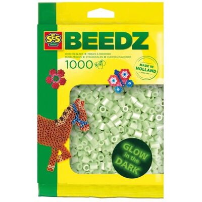 Perlas Luminosas para Niños SES Creative - 1000 piezas - Juego de Perlas para Planchar Perlas Luminosas para Niños SES Creative - 1000 piezas - Juego de Perlas para Planchar