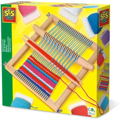 Ramka do tkania SES Creative - Wielokolorowy zestaw dla dzieci Ramka do tkania SES Creative - Wielokolorowy zestaw dla dzieci