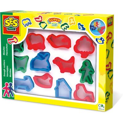 Set med 12 utstickare för barn - Flerfärgad - Keramik och Modellering Set med 12 utstickare för barn - Flerfärgad - Keramik och Modellering