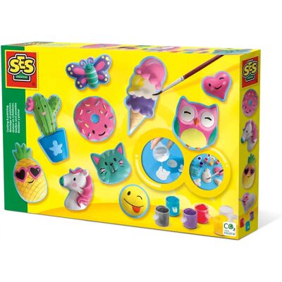 Kit de Figuras Felizes SES Creative - Modelagem e Pintura Kit de Figuras Felizes SES Creative - Modelagem e Pintura