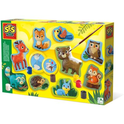 Juguete de arte y manualidades SES Creative 01134 - Set de moldeado y pintura para niños Juguete de arte y manualidades SES Creative 01134 - Set de moldeado y pintura para niños