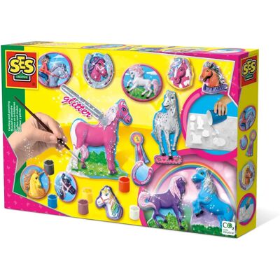 Set de Manualidades para Niños SES Creativo - Caballos Fantasía para Pintar y Moldear Set de Manualidades para Niños SES Creativo - Caballos Fantasía para Pintar y Moldear