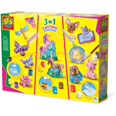 SES Creative Modell & Malset - 3-in-1 Bastelspiel SES Creative Modell & Malset - 3-in-1 Bastelspiel