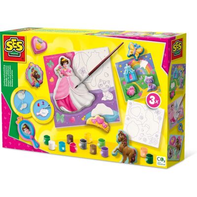 SES Creative 01349 Art/Craft Toy - 3 Canvases & 12 Colors SES Creative 01349 Art/Craft Toy - 3 Canvases & 12 Colors