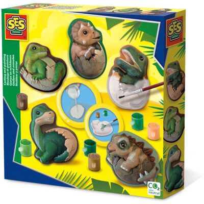 SES Creative Dino Eggs Gjut- och Målarset - Konst & Hantverk SES Creative Dino Eggs Gjut- och Målarset - Konst & Hantverk
