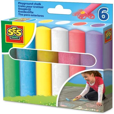 SES Creative Playground chalks - 6 pack sidewalk chalks SES Creative Playground chalks - 6 pack sidewalk chalks