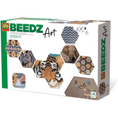 SES Creative Beedz Hex tiles Safari - Kreatives Set SES Creative Beedz Hex tiles Safari - Kreatives Set