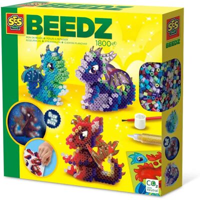SES Creative Beedz 06208 Kit Mosaïque - Multicolore - 1800 Pièces - Unisexe SES Creative Beedz 06208 Kit Mosaïque - Multicolore - 1800 Pièces - Unisexe
