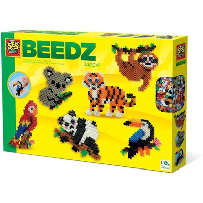 SES Creative Beedz 06303 kit de mosaïque - Animaux de la jungle - Arts & Crafts SES Creative Beedz 06303 kit de mosaïque - Animaux de la jungle - Arts & Crafts
