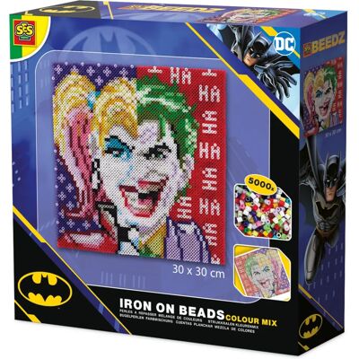 SES Creative Zestaw koralików do prasowania Joker Harley Quinn - 5000 sztuk SES Creative Zestaw koralików do prasowania Joker Harley Quinn - 5000 sztuk