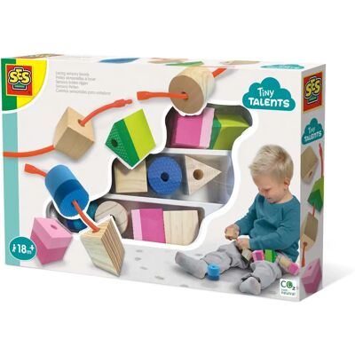 SES Creative Tiny Talents Lacing Sensory Beads Toy Set - Learning Toy SES Creative Tiny Talents Lacing Sensory Beads Toy Set - Learning Toy