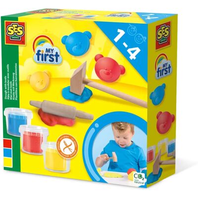 SES Creative Mijn Eerste Klei - Blauw, Rood, Geel - Pottenbakken & Modelleren SES Creative Mijn Eerste Klei - Blauw, Rood, Geel - Pottenbakken & Modelleren