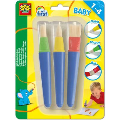 SES Creative My First - Sicheres Baby-Pinsel-Set - 3 Stück SES Creative My First - Sicheres Baby-Pinsel-Set - 3 Stück