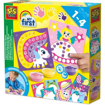 SES Creative Mi Primera Pintura con Huellas Figuras Fantásticas - Kit de Juego Seguro para Niños SES Creative Mi Primera Pintura con Huellas Figuras Fantásticas - Kit de Juego Seguro para Niños